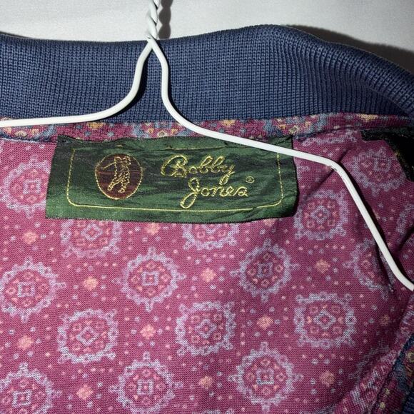 Vintage VTG Bobby Jones Golf Polo Shirt AOP Mens LG Adult Short Sleeve - Picture 3 of 7